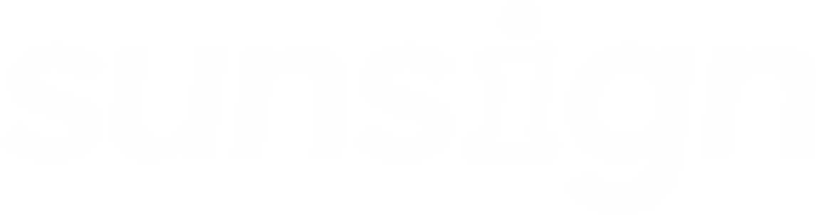 sunsign logo 白色
